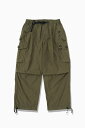 and wander oversized cargo pants 2 アンドワンダー パンツ その他のパンツ ブラック ベージュ【送料無料】