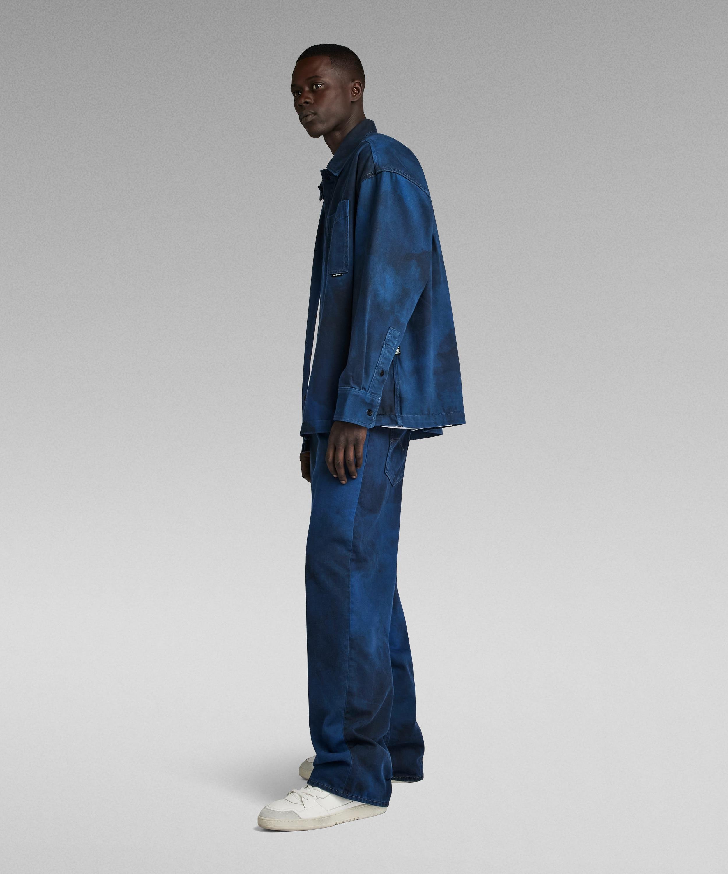 【公式ショップ】TYPE 96 LOOSE JEANS/ワイドストレート/ルーズデニムパンツ/セットアップ可能 ジースターロゥ パンツ ジーンズ・デニムパンツ ブルー