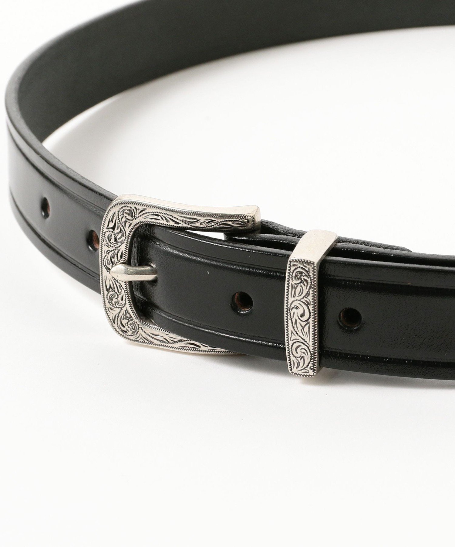 BEAMS TORY LEATHER * BEAMS / 別注 1 Creased Belt ビームス メン ファッション雑貨 ベルト ブラック【送料無料】