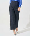ANAYI 【Eternal Line 2025】リングふくれジャガードストレートパンツ アナイ パンツ その他のパンツ ネイビー グレー【送料無料】