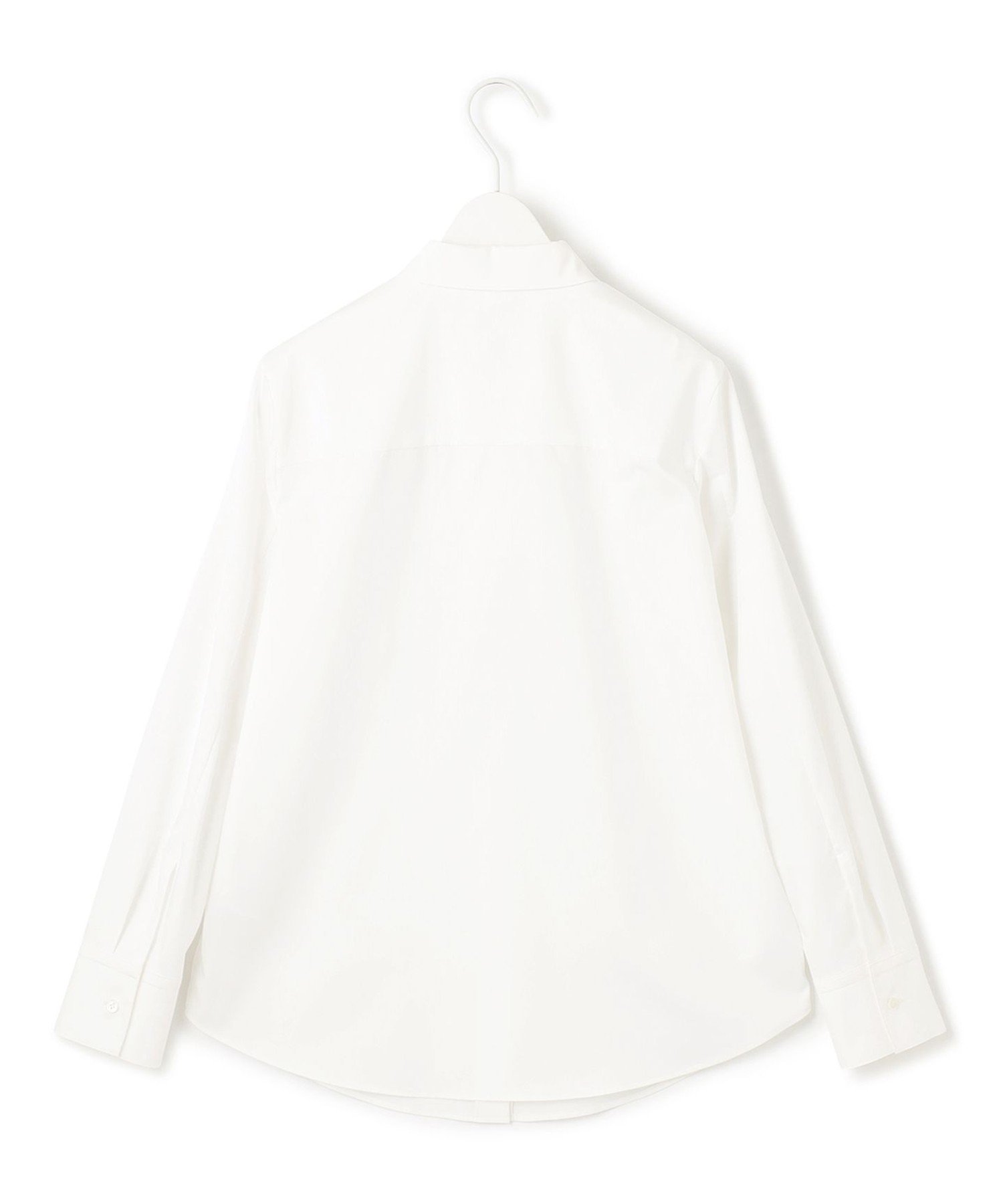 ICB L 【洗える】CottonShirting ベーシックシャツ アイシービー トップス シャツ・ブラウス ホワイト
