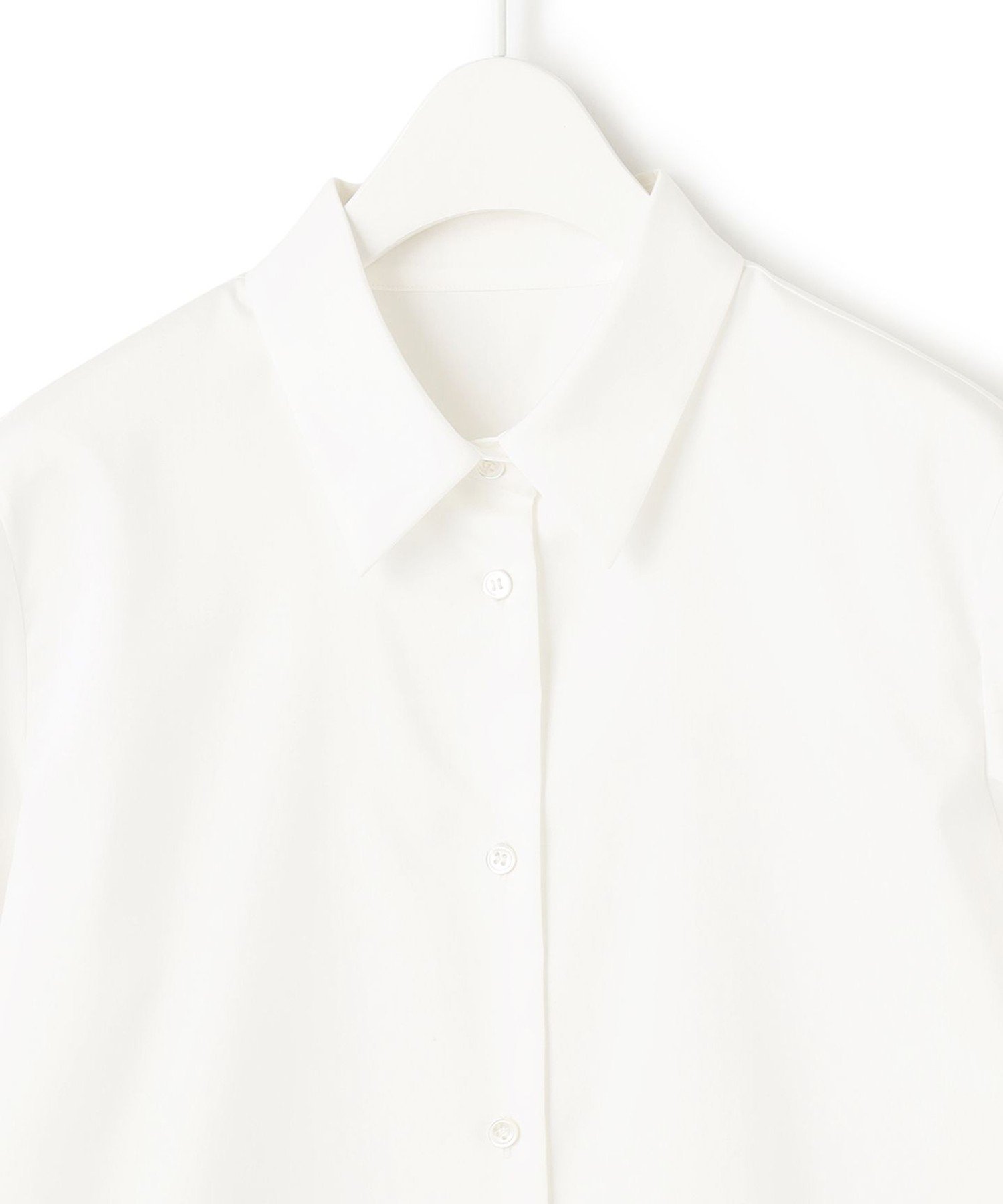ICB L 【洗える】CottonShirting ベーシックシャツ アイシービー トップス シャツ・ブラウス ホワイト