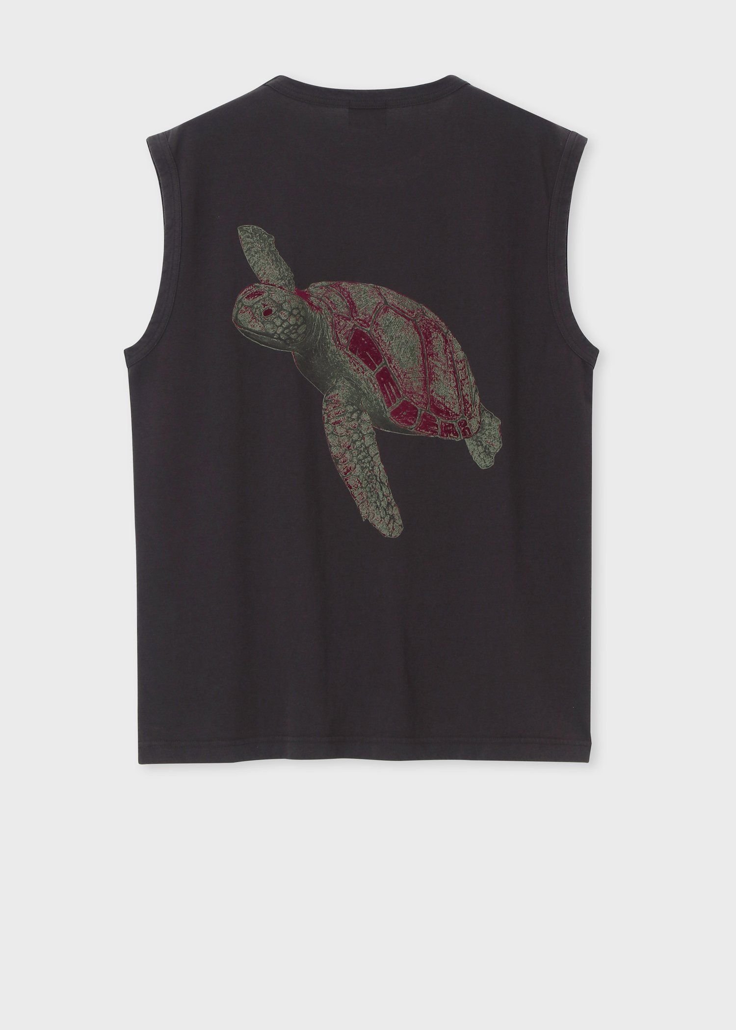 【SALE／20%OFF】PS Paul Smith RED EAR フェードロゴ ノースリーブカットソー ポール・スミス トップス カットソー・Tシャツ ブラック【送料無料】
