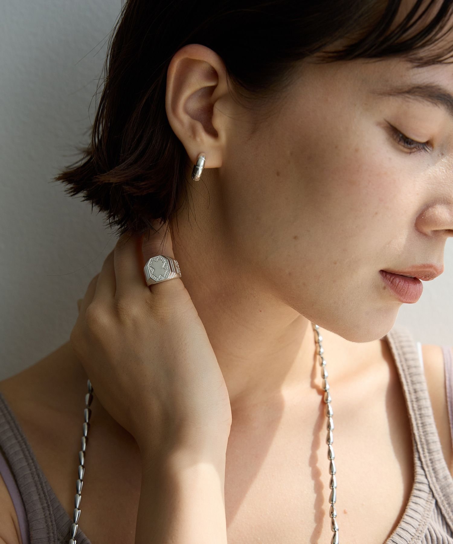 【SALE／30%OFF】BABYLONE 【ADRAR】HOOP EARRING バビロン アクセサリー・腕時計 ピアス シルバー【送料無料】
