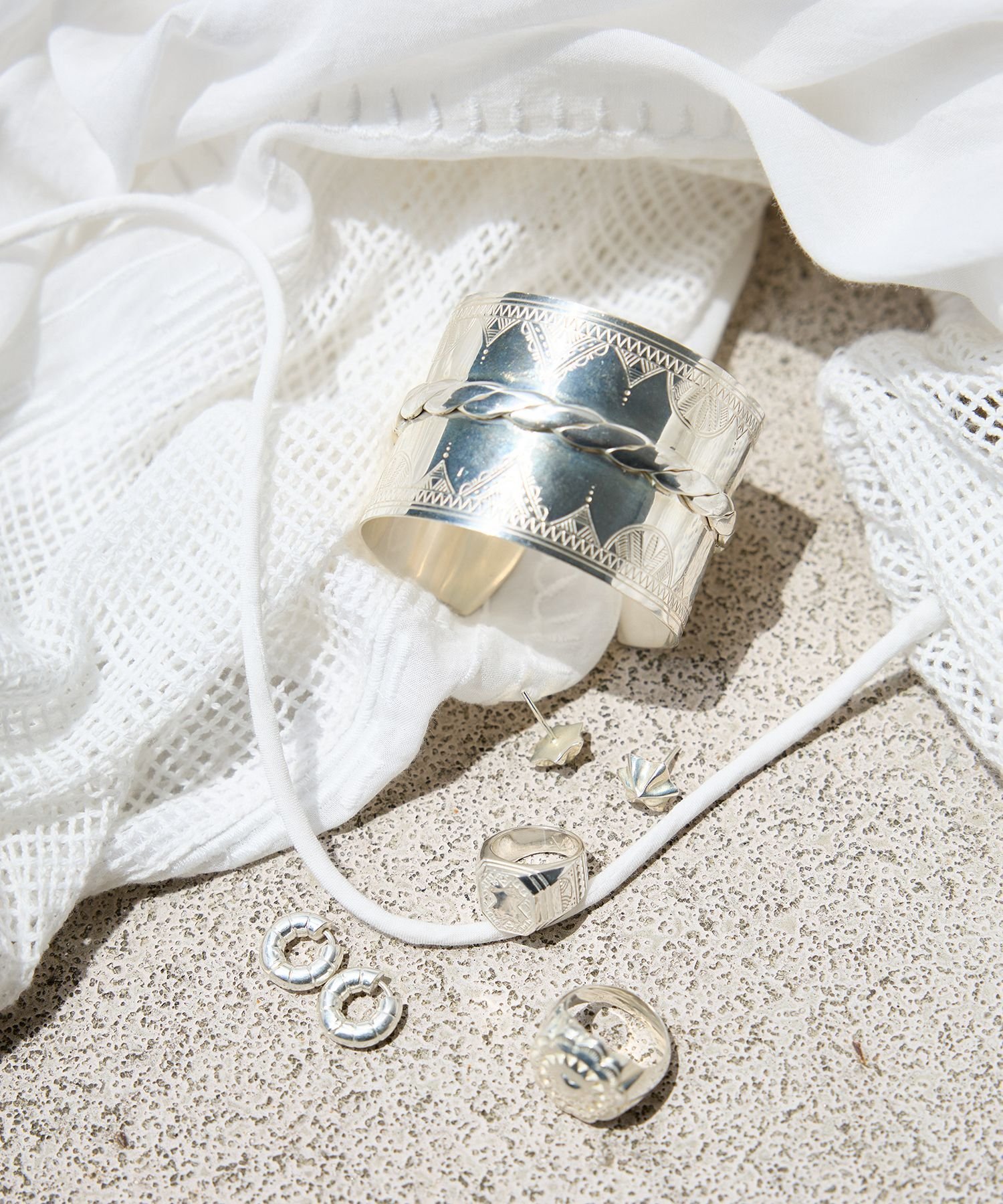 【SALE／30%OFF】BABYLONE 【ADRAR】HOOP EARRING バビロン アクセサリー・腕時計 ピアス シルバー【送料無料】