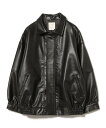 【SALE/45%OFF】B:MING by BEAMS フェイクレザー ブルゾン(S~M) ビームス アウトレット ジャケット・アウター ブルゾン・ジャンパー ブラック【送料無料】