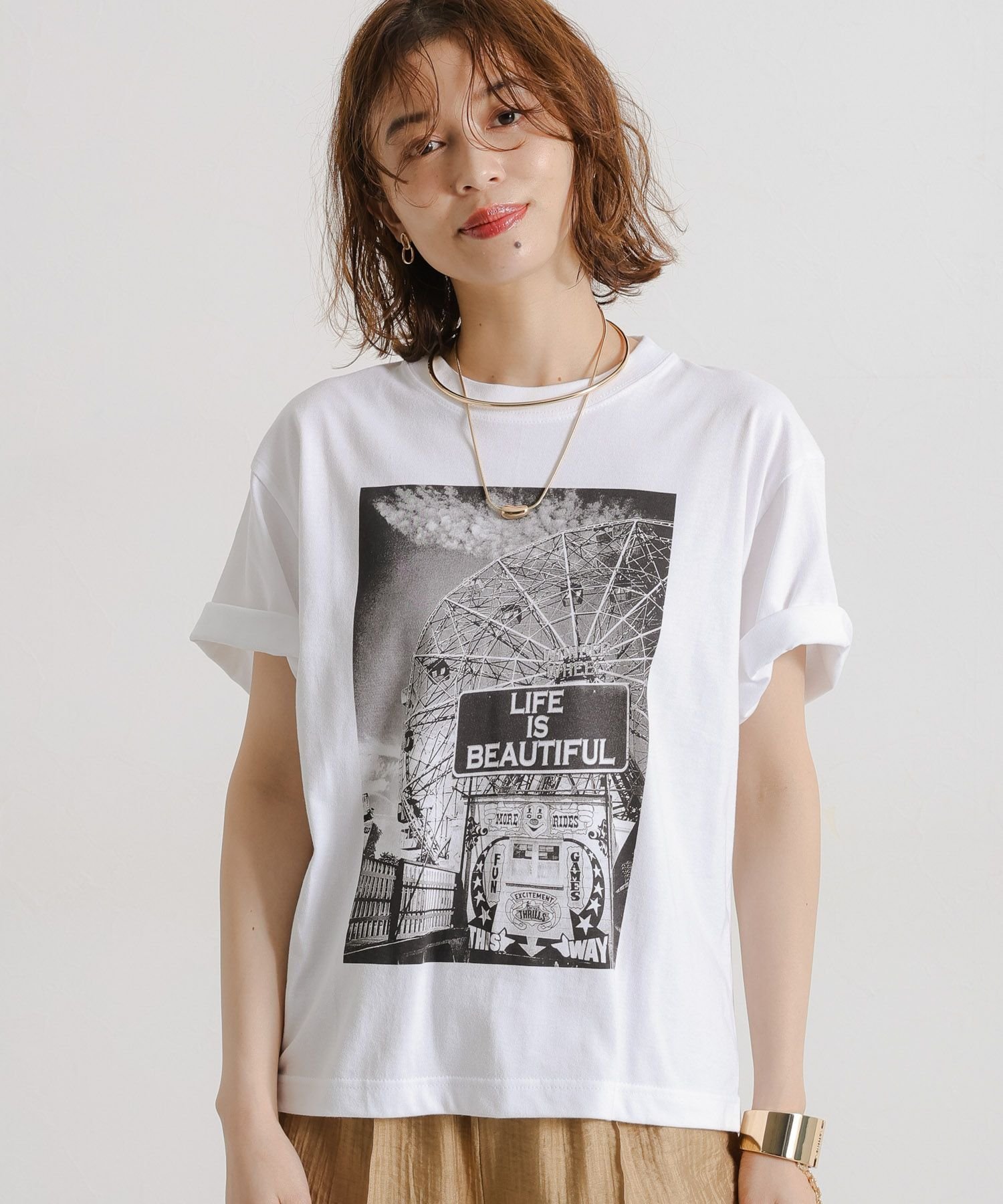 【daily CLIP】スター&ストライプ フォトショートスリーブT スタディオクリップ トップス カットソー・Tシャツ