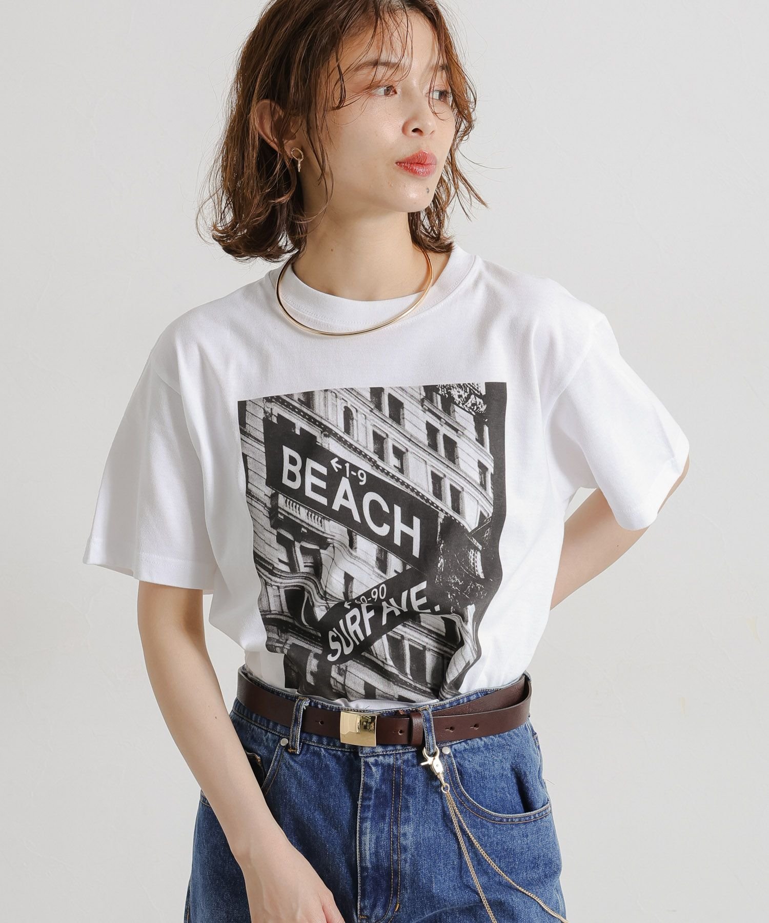 【daily CLIP】スター&ストライプ フォトショートスリーブT スタディオクリップ トップス カットソー・Tシャツ