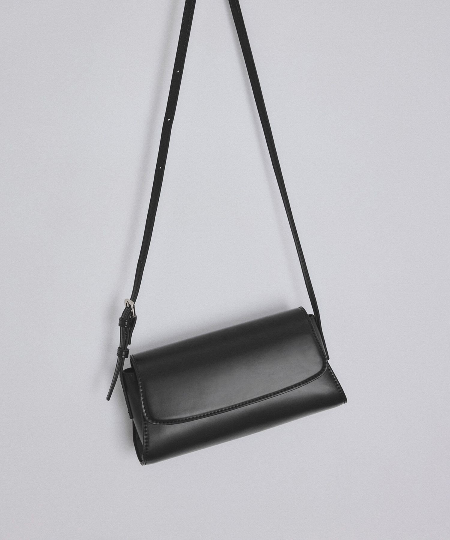 ADAM ET ROPE' FEMME フラップミニショルダーバッグ アダムエロペ バッグ ショルダーバッグ ブラック ブラウン【送料無料】
