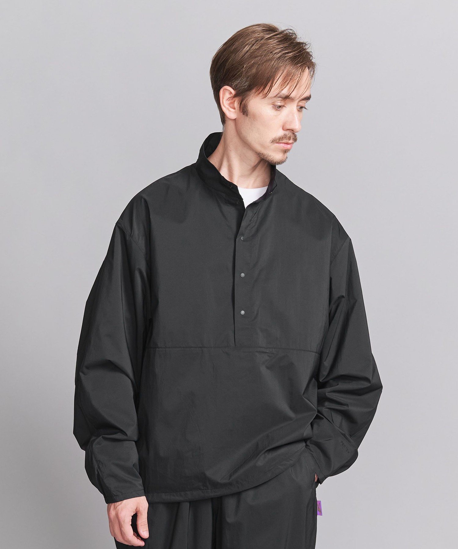 【SALE／50%OFF】BEAUTY&YOUTH UNITED ARROWS ＜koti BEAUTY&YOUTH＞ トラック アノラック ジャケット ユナイテッドアローズ アウトレット ジャケット・アウター その他のジャケット・アウター グレー ブラック【送料無料】
