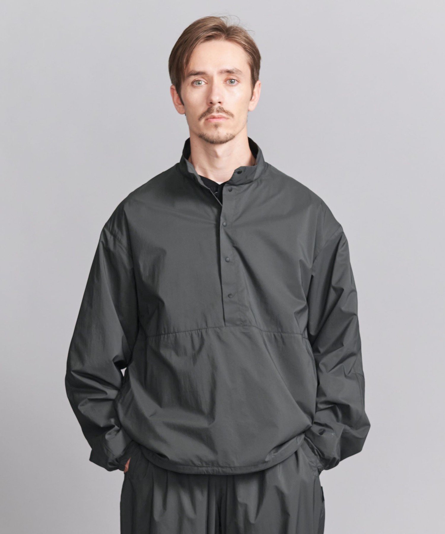 【SALE／50%OFF】BEAUTY&YOUTH UNITED ARROWS ＜koti BEAUTY&YOUTH＞ トラック アノラック ジャケット ユナイテッドアローズ アウトレット ジャケット・アウター その他のジャケット・アウター グレー ブラック【送料無料】