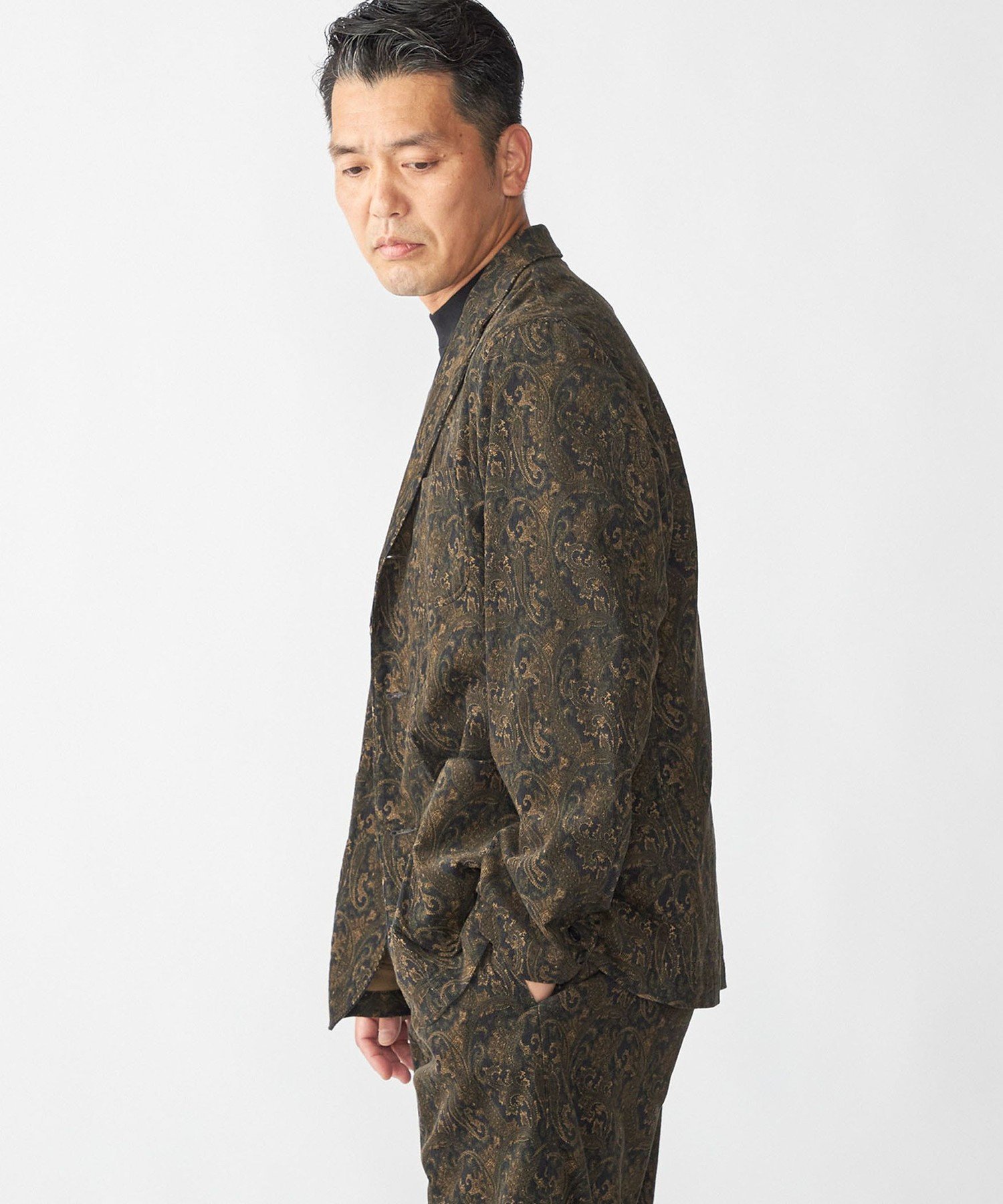 【SALE／40%OFF】SHIPS MEN Southwick:＜セットアップ対応＞ Gate Label プリント コーデュロイ ジャケット シップス ジャケット・アウター テーラードジャケット・ブレザー ブラウン【送料無料】