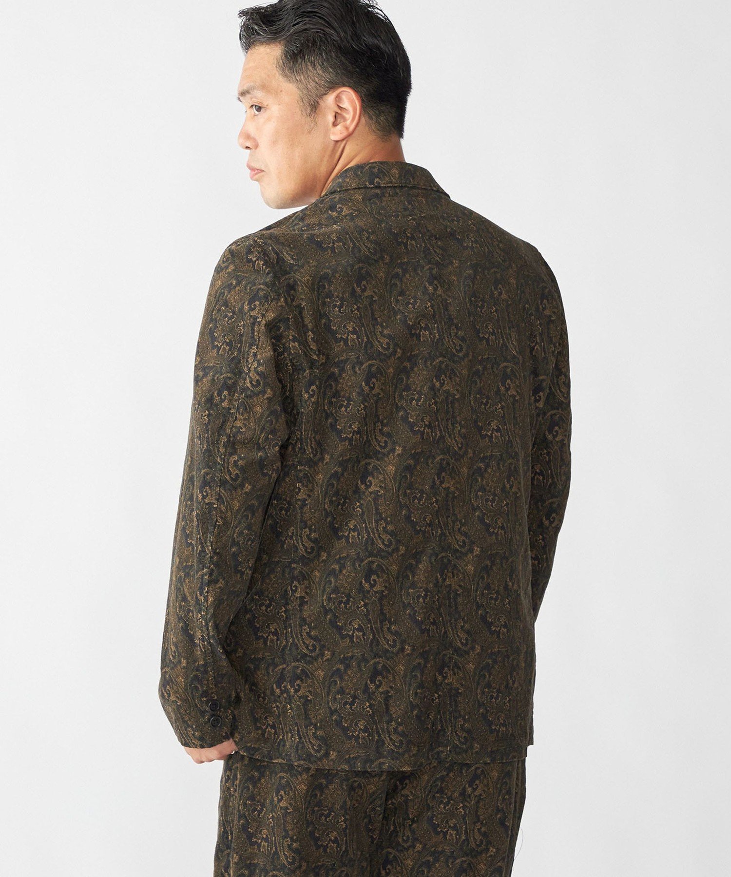 【SALE／40%OFF】SHIPS MEN Southwick:＜セットアップ対応＞ Gate Label プリント コーデュロイ ジャケット シップス ジャケット・アウター テーラードジャケット・ブレザー ブラウン【送料無料】