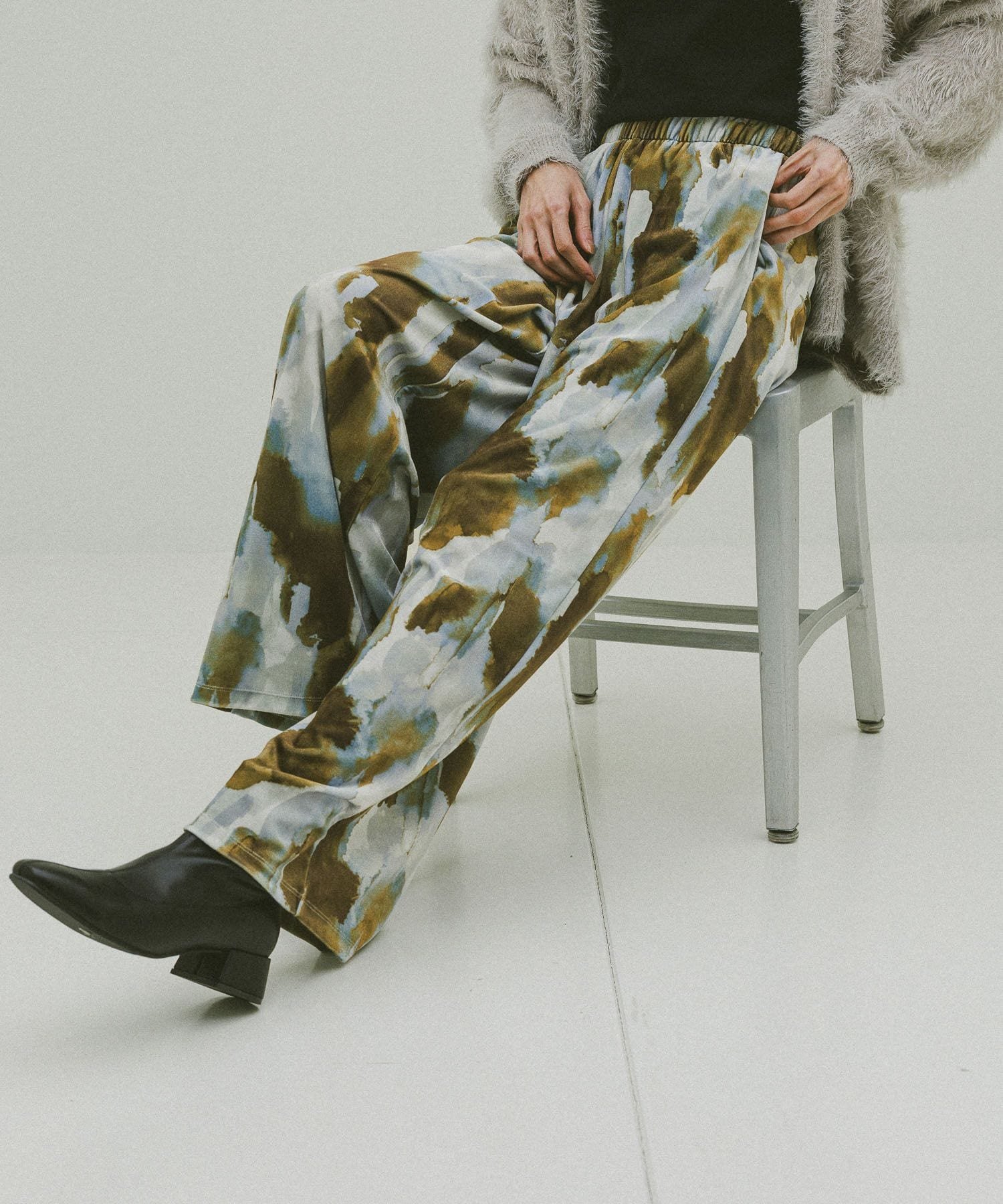 【SALE／55%OFF】GLOBAL WORK ベロアプリントイージーパンツ/634503 グローバルワーク パンツ その他のパンツ ブラウン ブラック グレー stylife-15435635 Rakuten Fashion サンプル画像3