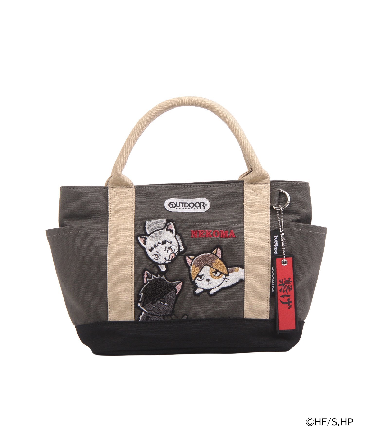 OUTDOOR PRODUCTS 【ハイキュー!!*OUTDOOR PRODUCTS】キャンバスミニトート ロワード バッグ トートバッグ ブラック