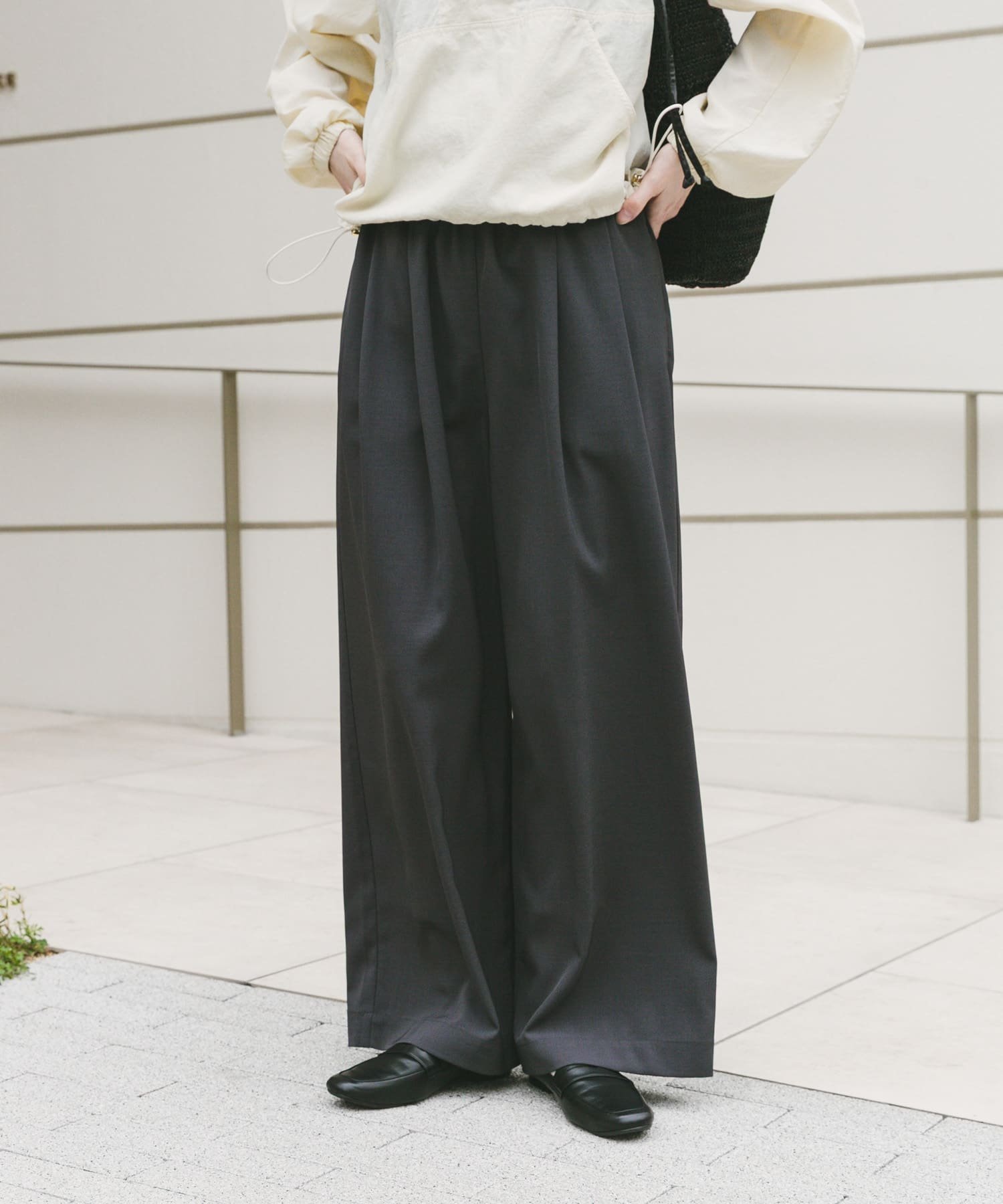 URBAN RESEARCH ITEMS 『イージーケア/速乾/UVカット』強撚イージーパンツ アーバンリサーチアイテムズ パンツ その他のパンツ ベージュ カーキグリーン グレー【送料無料】