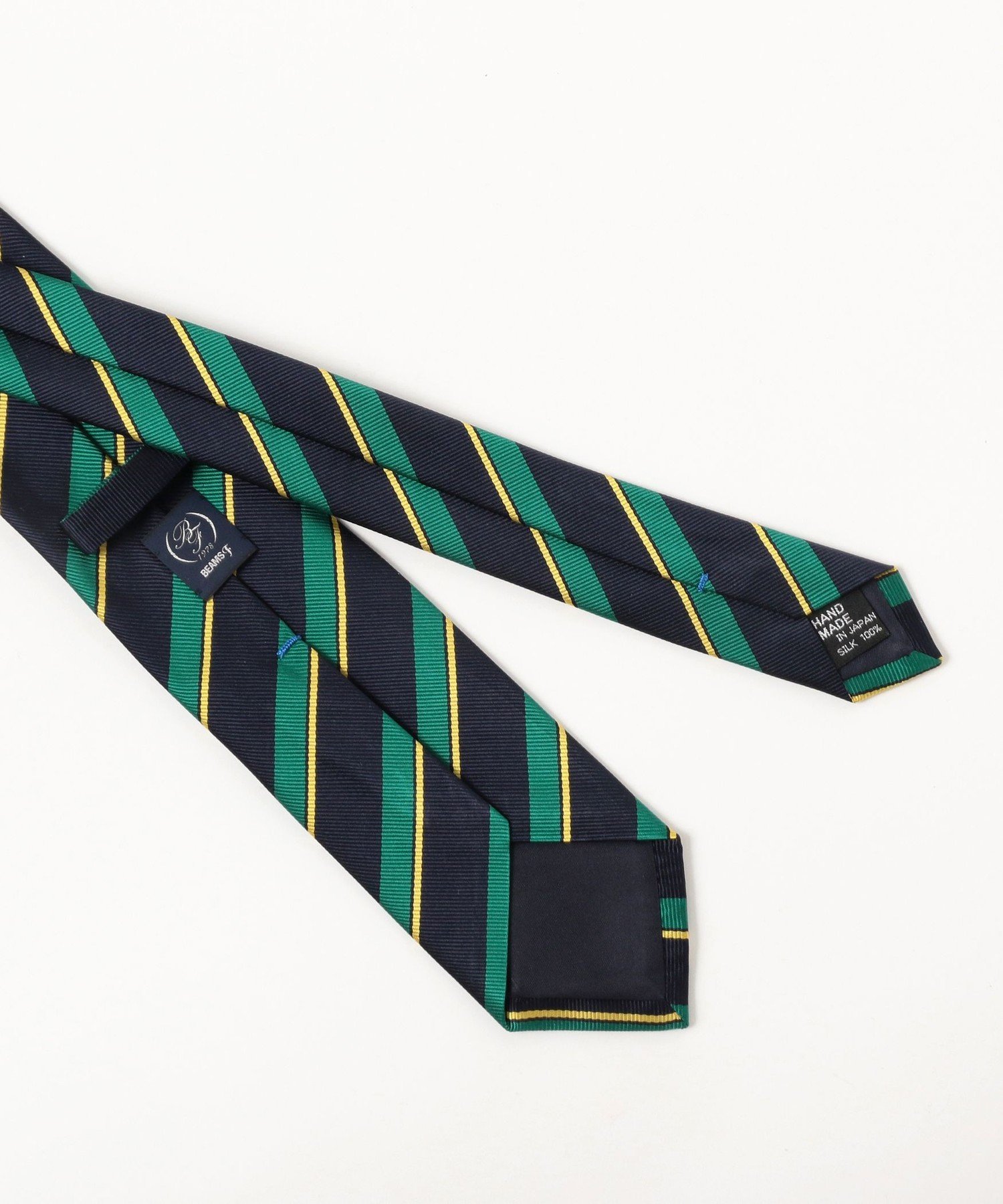 BEAMS F シルク ストライプ ネクタイ ビームス メン スーツ・フォーマル ネクタイ・蝶ネクタイ ネイビー【送料無料】