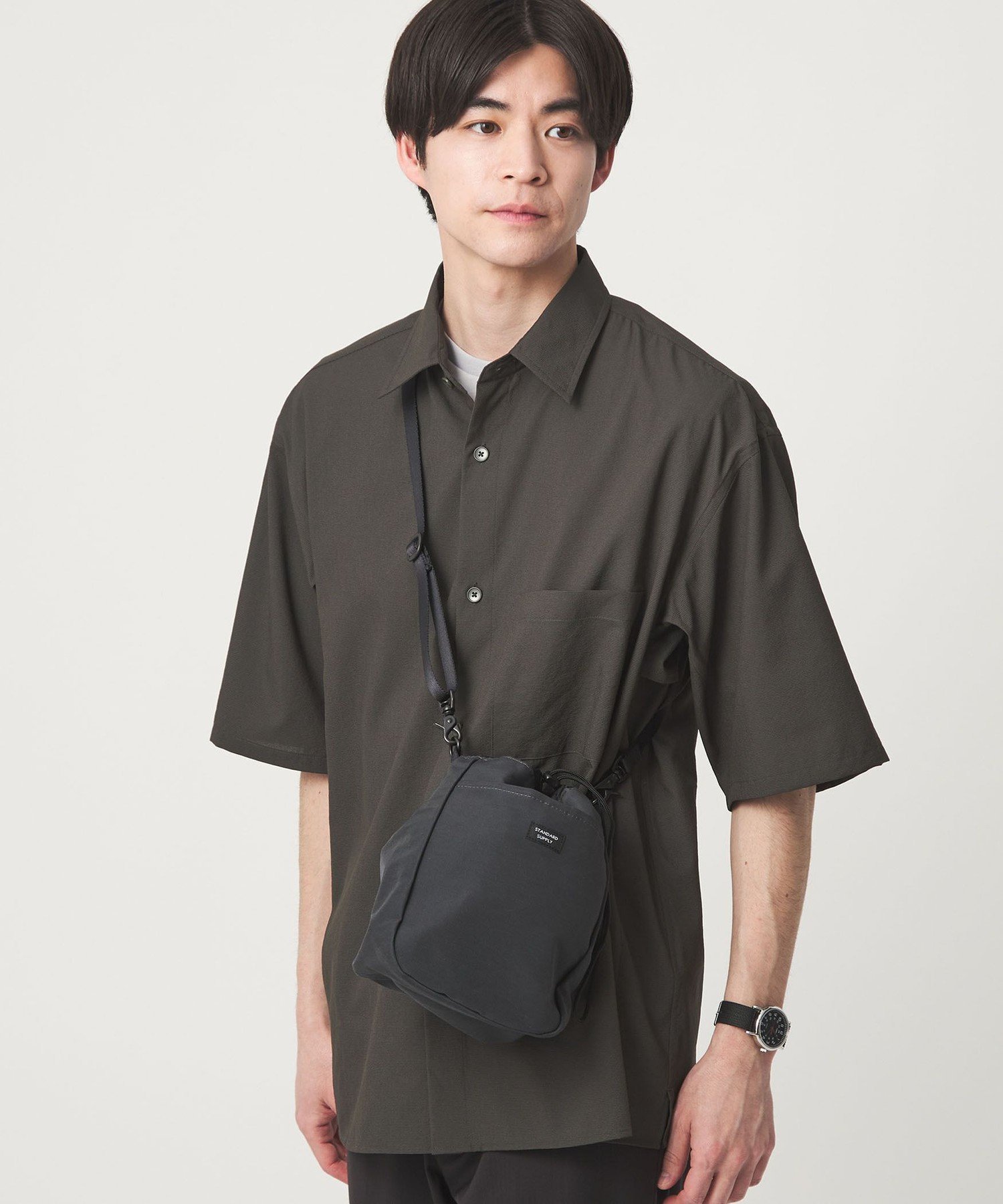 【別注】＜STANDARD SUPPLY＞チョーク ショルダー バッグ ユナイテッドアローズ グリーンレーベルリラクシング バッグ ショルダーバッグ ブラック オレンジ グレー