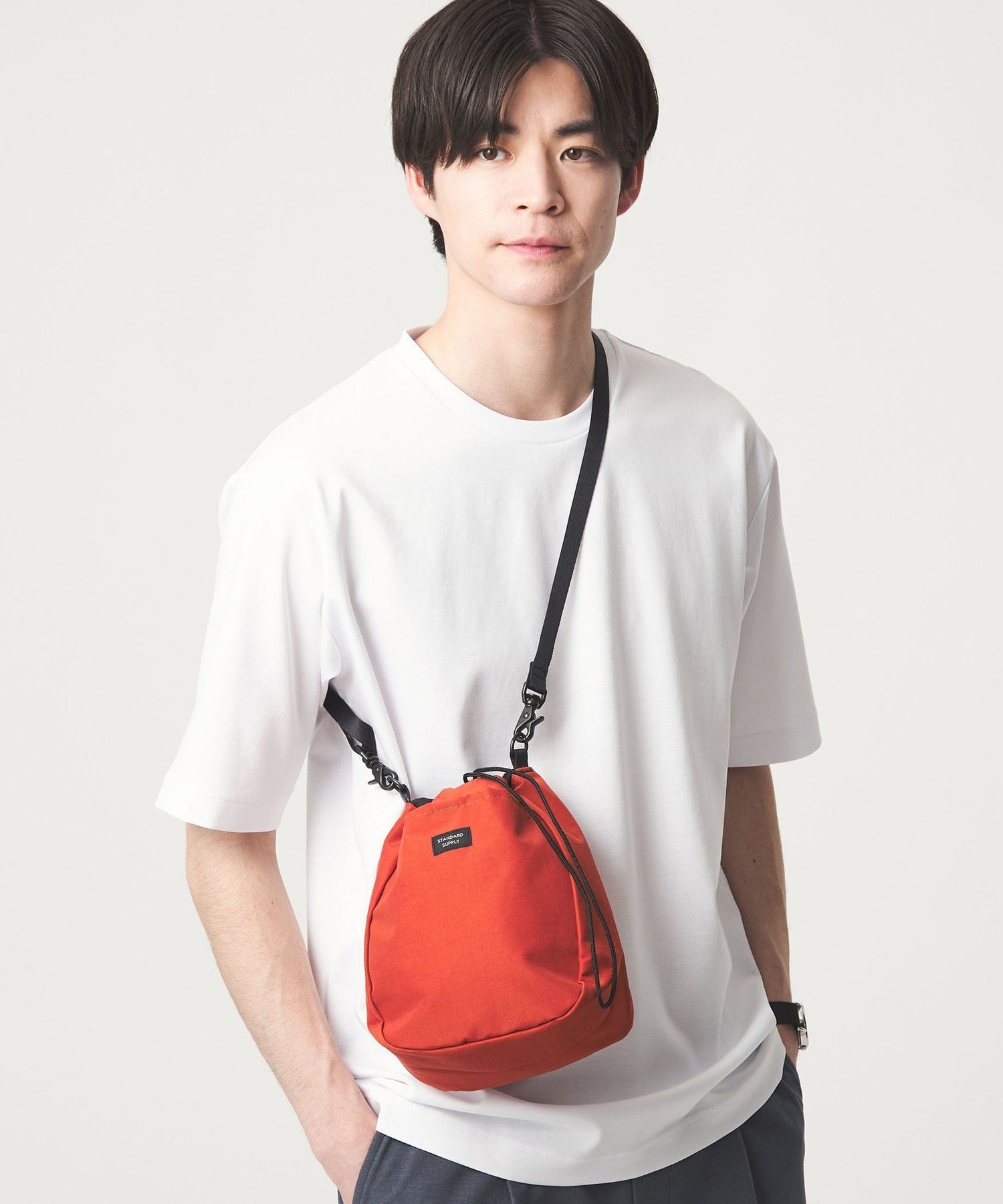【別注】＜STANDARD SUPPLY＞チョーク ショルダー バッグ ユナイテッドアローズ グリーンレーベルリラクシング バッグ ショルダーバッグ ブラック オレンジ グレー
