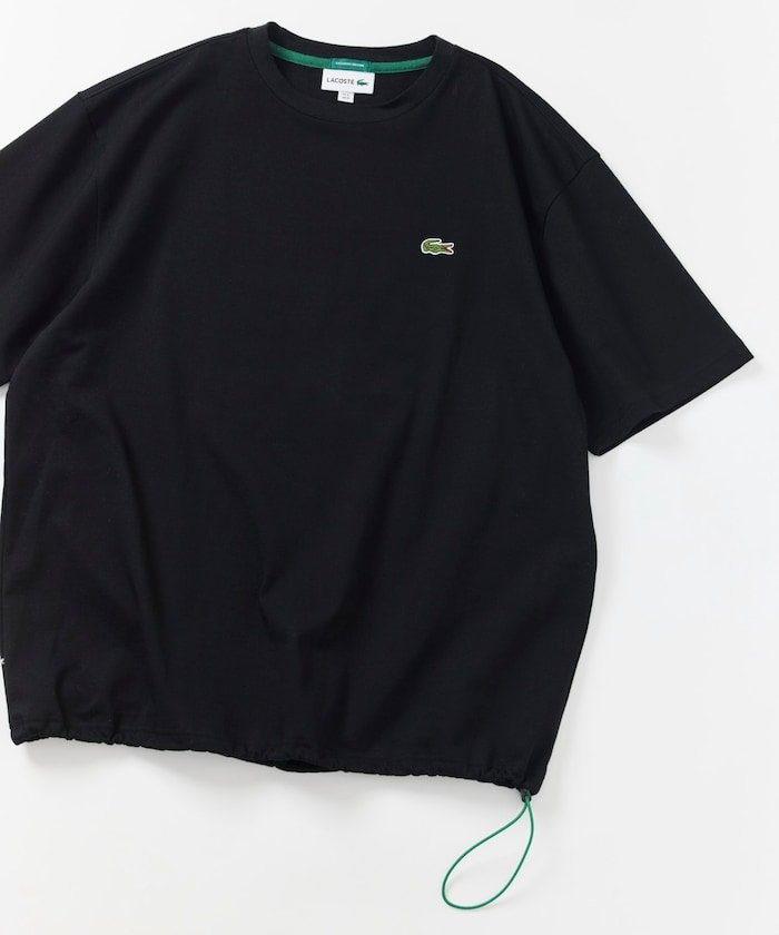 LACOSTE スピンドル付き 半袖Tシャツ 吸水性 接触冷感 リラックスシルエット フリークスストア トップス カット（2枚目）