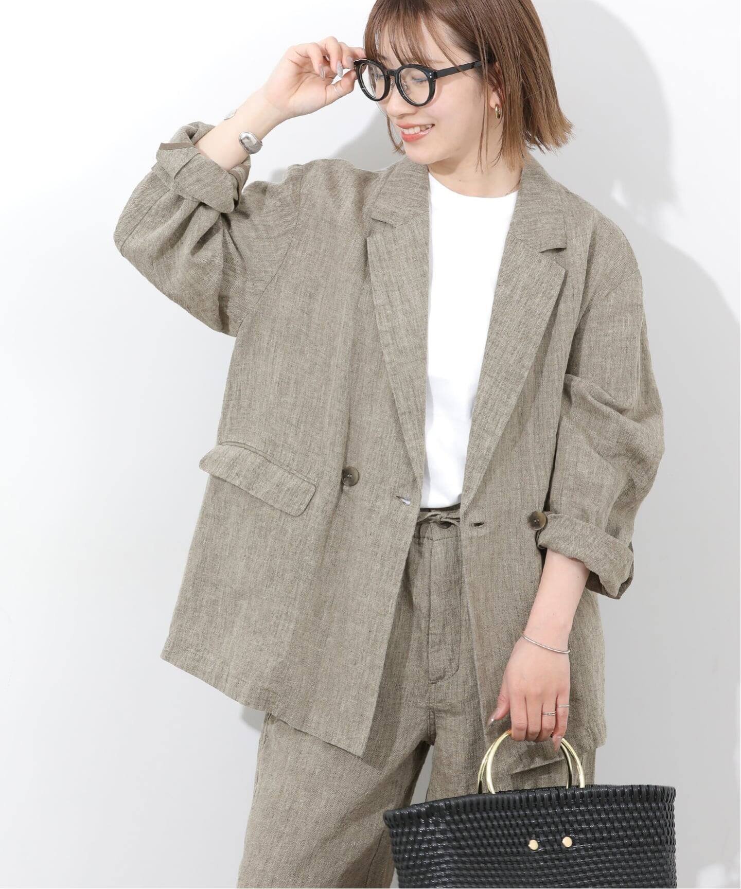 美品✨JOURNAL STANDARD　ダブルブレストジャケット ブラウン M ダブルブレステッドブレザー（テーラードジャケット）｜JOURNAL