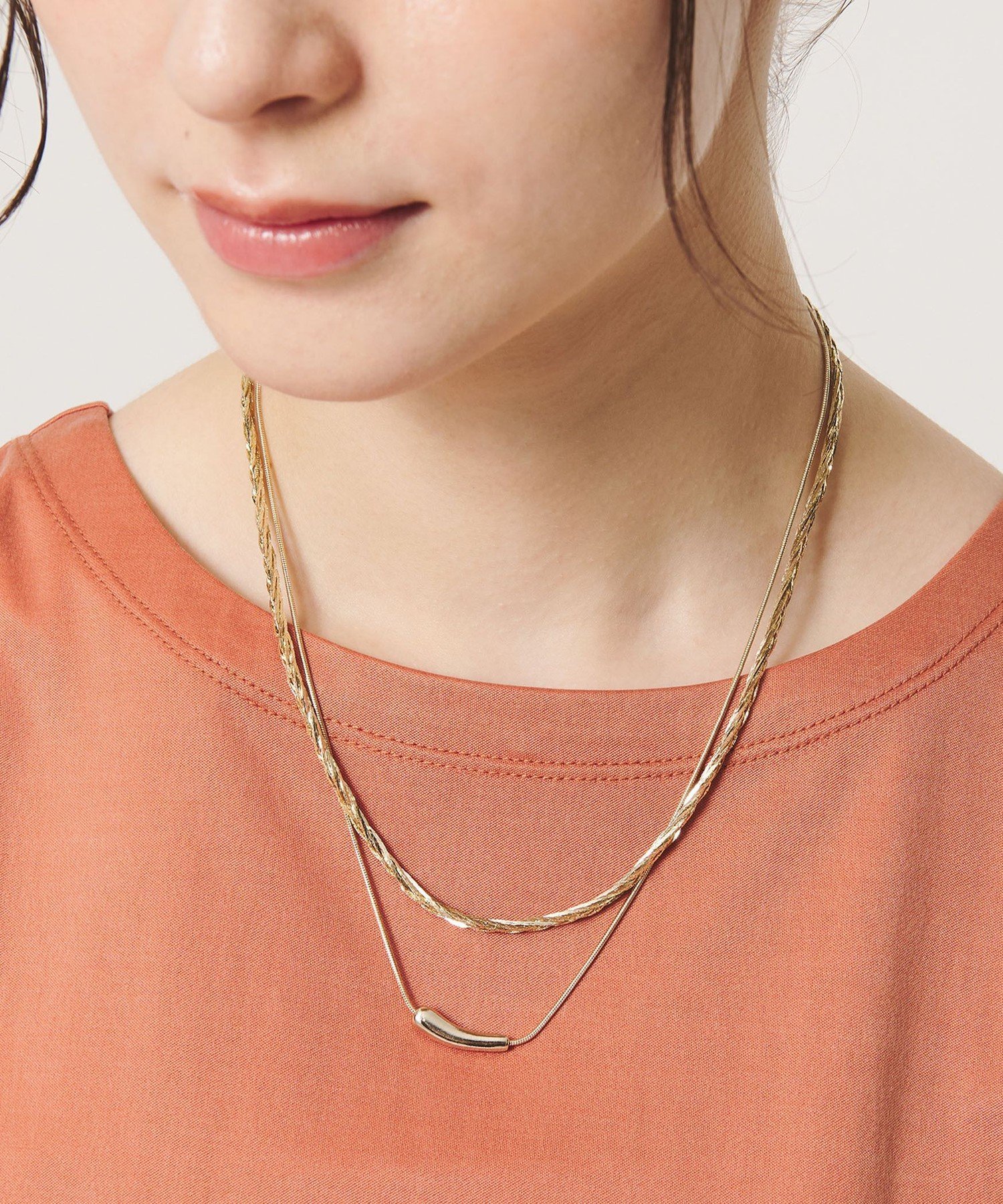 BEAUTY&YOUTH UNITED ARROWS メタル ブレイド ネックレス 3WAY ビューティー＆ユース　ユナイテッドアローズ アクセサリー・腕時計 ネックレス シルバー ゴールド【送料無料】