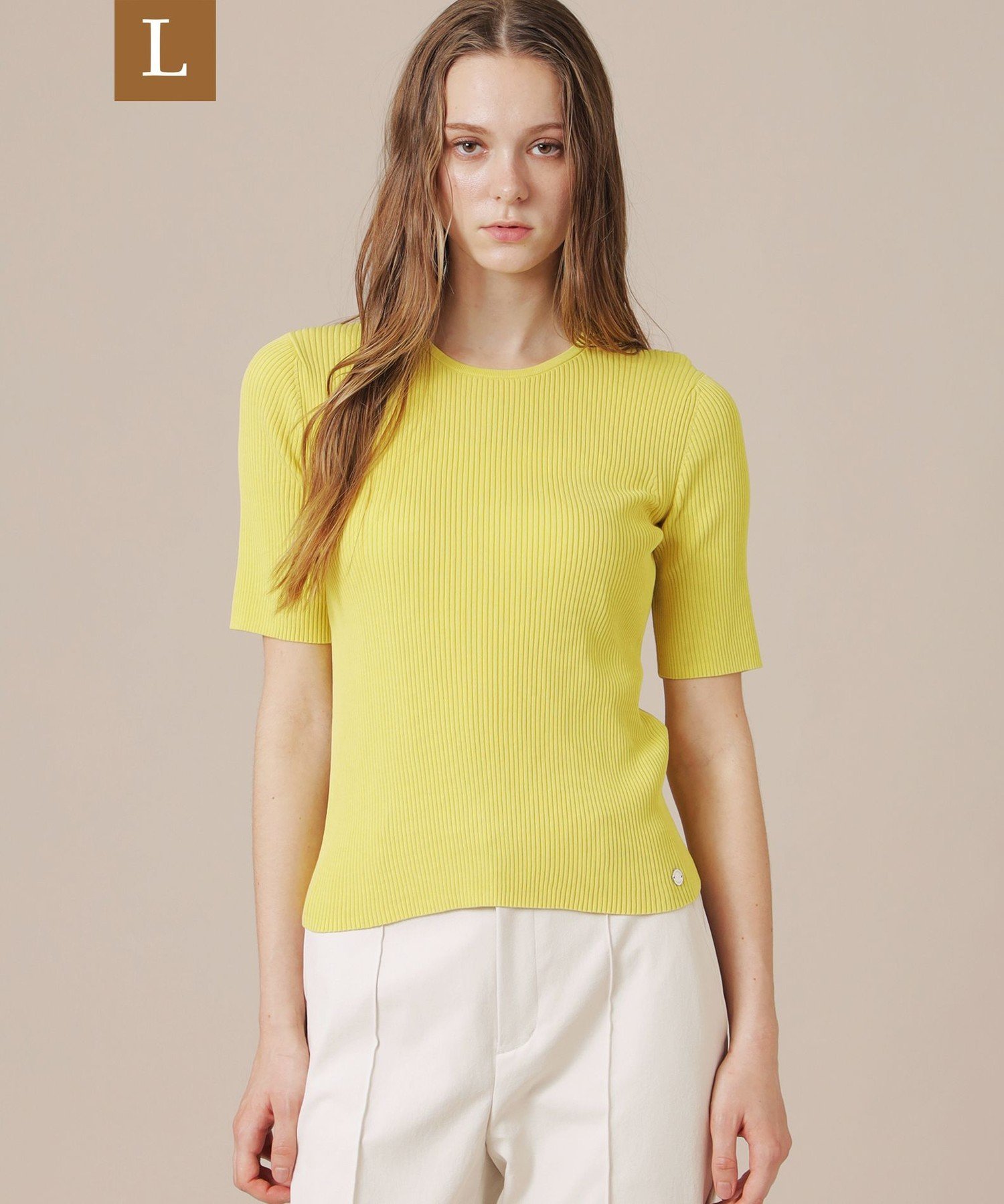 (L Size) 【WEB・一部店舗限定】【L】ハイツイストリブコットンプルオーバー マッキントッシュ ロンドン トップス その他のトップス ネイビー イエロー ホワイト