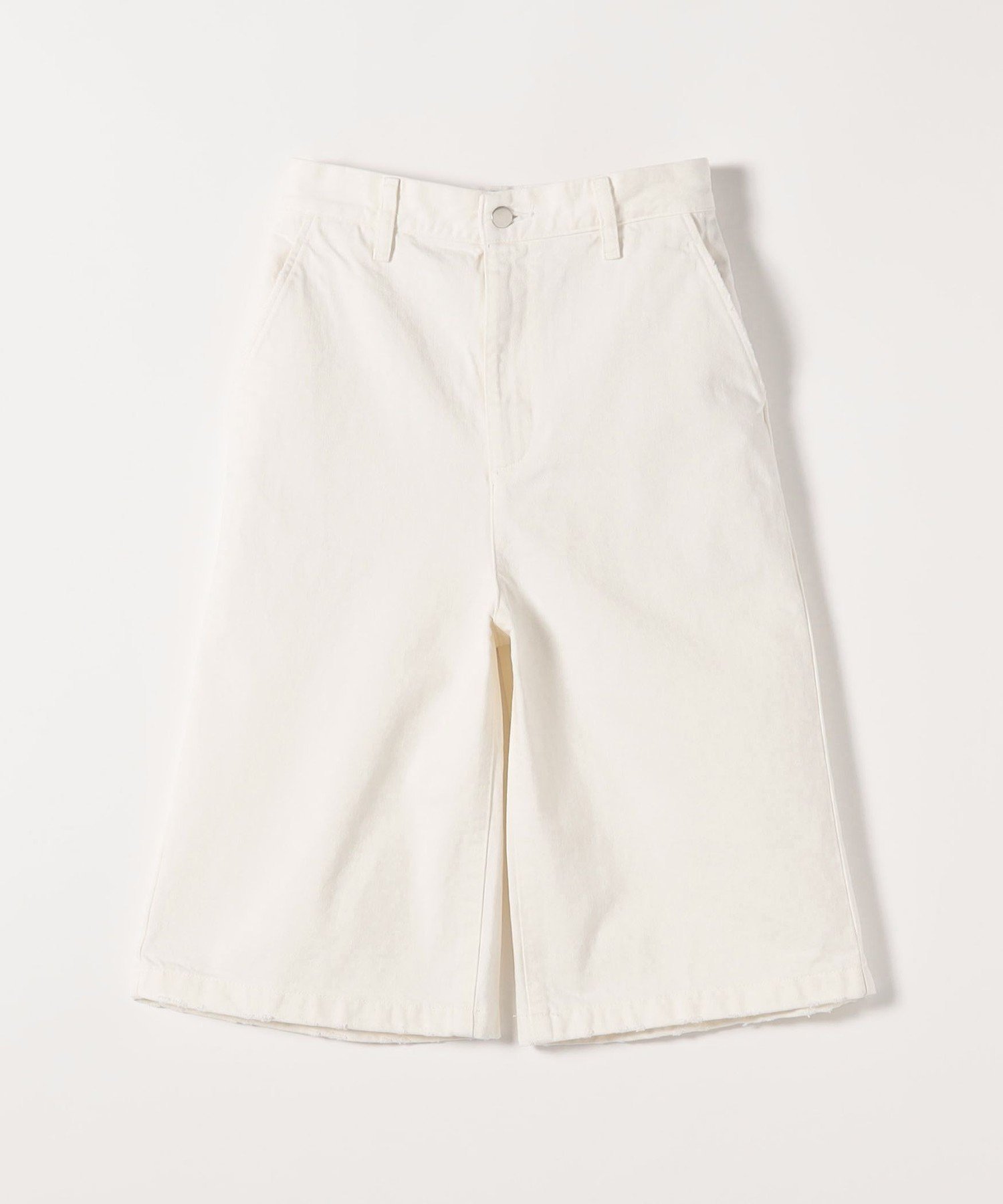 SHIPS any Le minor:＜洗濯機可能＞ハーフ パンツ シップス パンツ その他のパンツ ブラック ホワイト【送料無料】