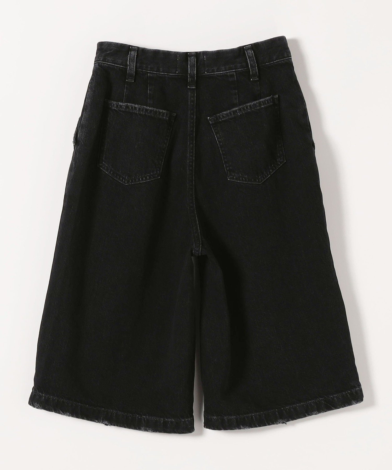 SHIPS any Le minor:＜洗濯機可能＞ハーフ パンツ シップス パンツ その他のパンツ ブラック ホワイト【送料無料】