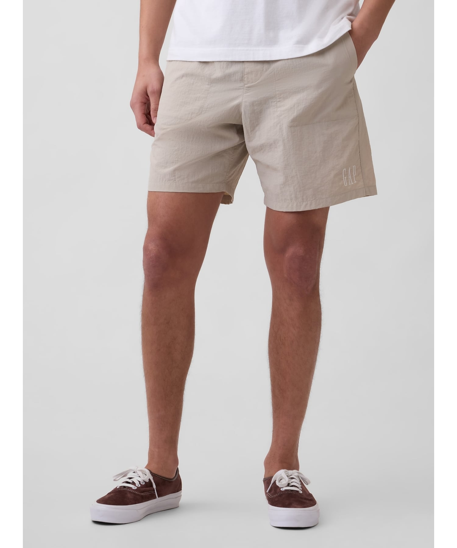 GAP (U)リサイクル100% 7インチ ナイロンショートパンツ ギャップ パンツ その他のパンツ グレー ベージュ ブラック ピンク【送料無料】