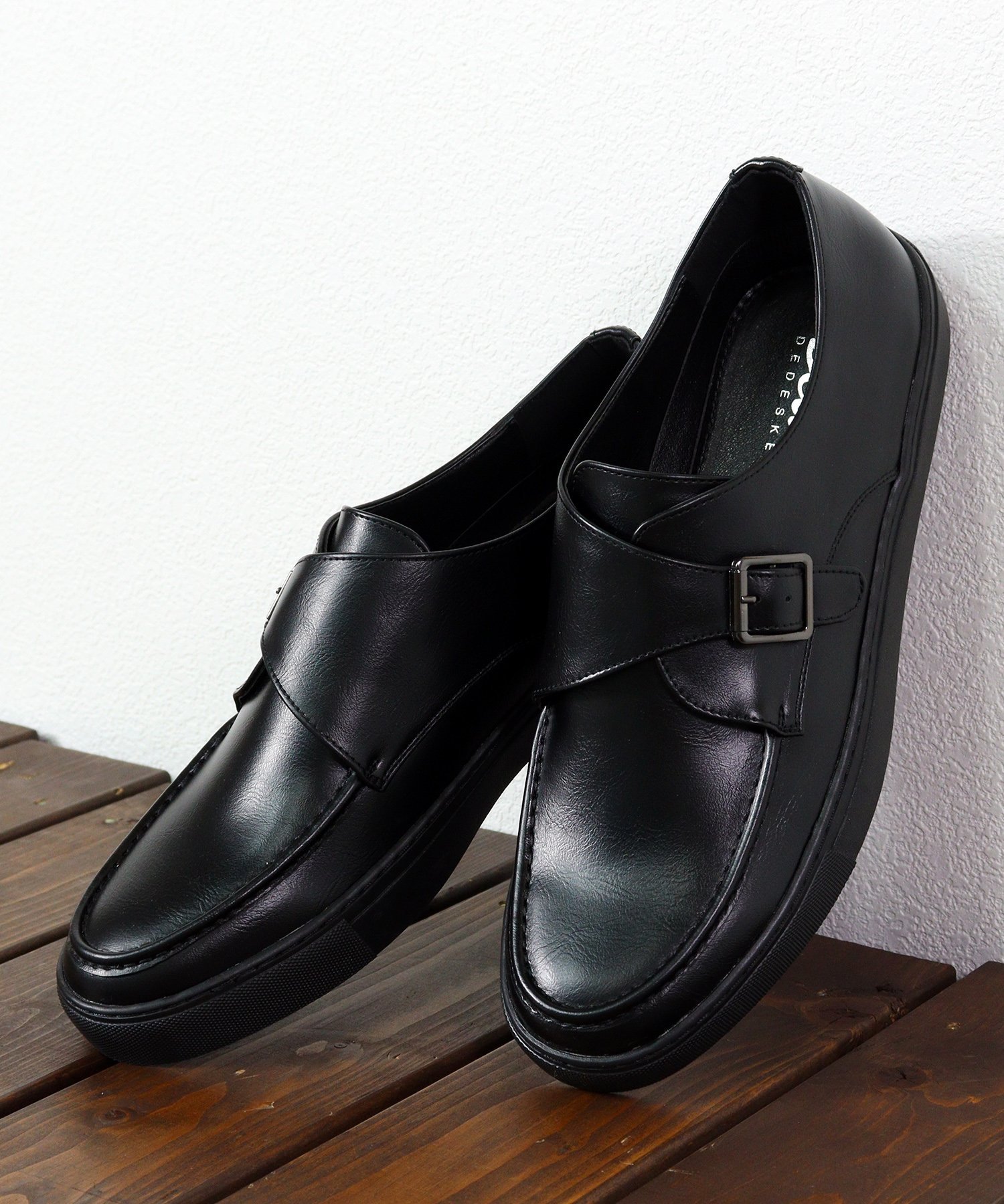 【SALE／10%OFF】Dedes ベーシックシングルモンクスニーカー ☆6330G サンエーフットウェアー シューズ・靴 スニーカー ホワイト ブラック【送料無料】