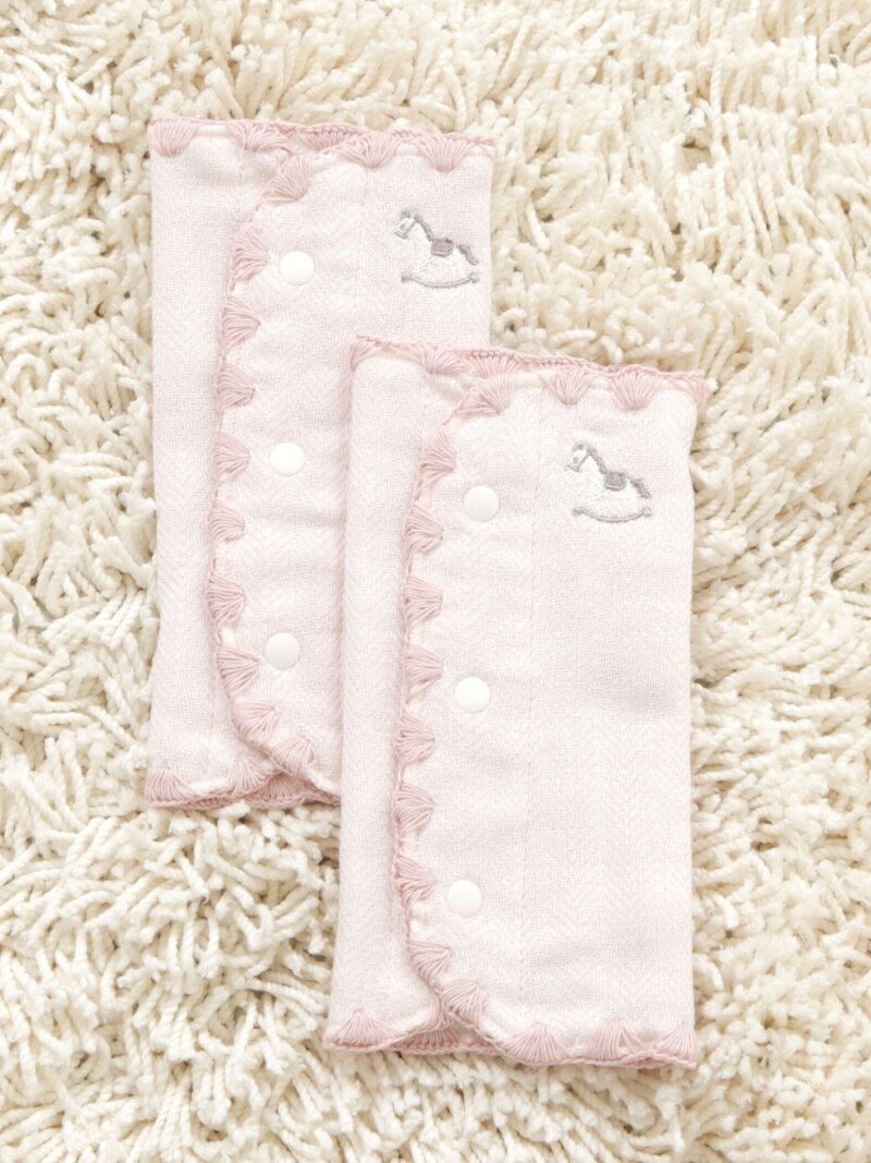 【SALE／30%OFF】Afternoon Tea LIVING 木馬刺繍ガーゼパイルベルトカバー アフタヌーンティー・リビング マタニティウェア・ベビー用品 その他のベビーグッズ ピンク ブルーのサムネイル