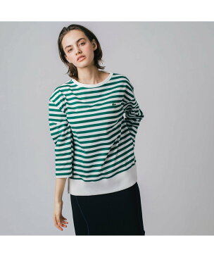 【SALE／40%OFF】LACOSTE ボーダー長袖Tシャツ ラコステ カットソー Tシャツ グリーン ネイビー ブルー【送料無料】