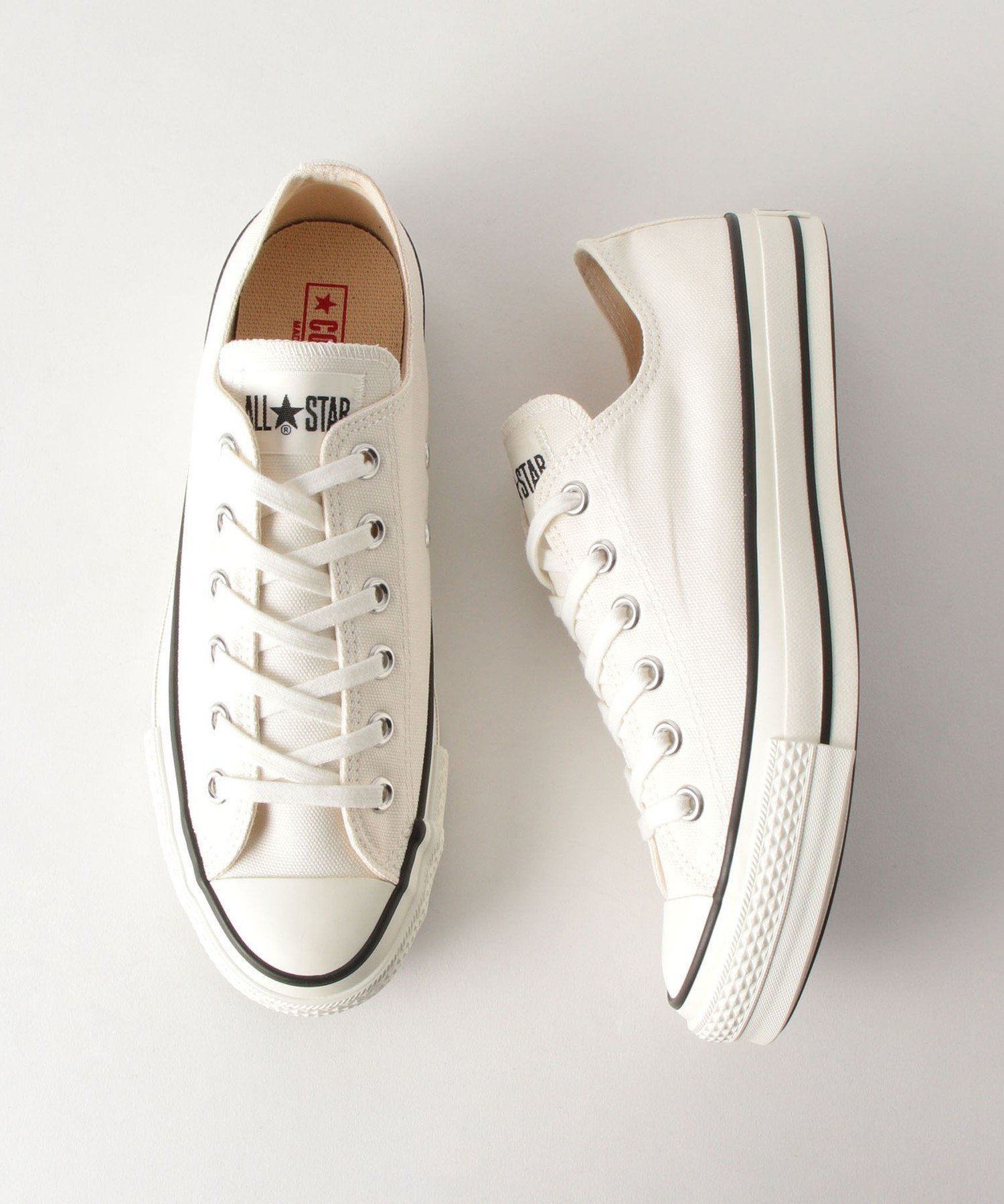 BEAUTY & YOUTH UNITED ARROWS ＜CONVERSE(コンバース)＞ CANVAS ALL STAR J OX/オールスター ビューティ＆ユース ユナイテッドアローズ シューズ スニーカー/スリッポン ホワイト ブラック【送料無料】