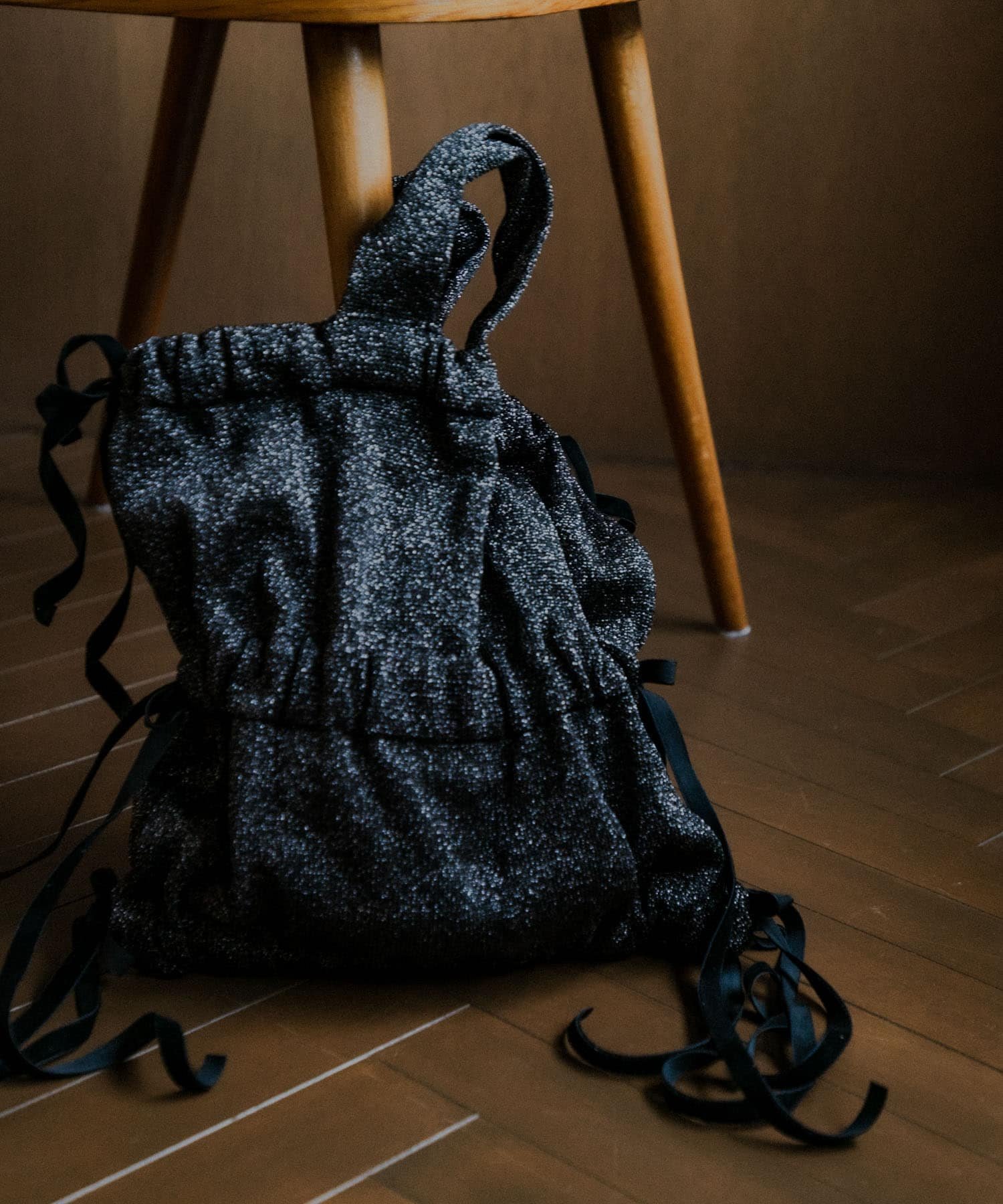 【SALE／15%OFF】URBAN RESEARCH ラメニットリボンバッグ アーバンリサーチ バッグ トートバッグ ブラウン ブラック【送料無料】のサムネイル