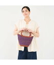 【SALE/10%OFF】collex ニャリガバスケット ニケチェック S ライラック コレックス バッグ かごバッグ パープル【送料無料】