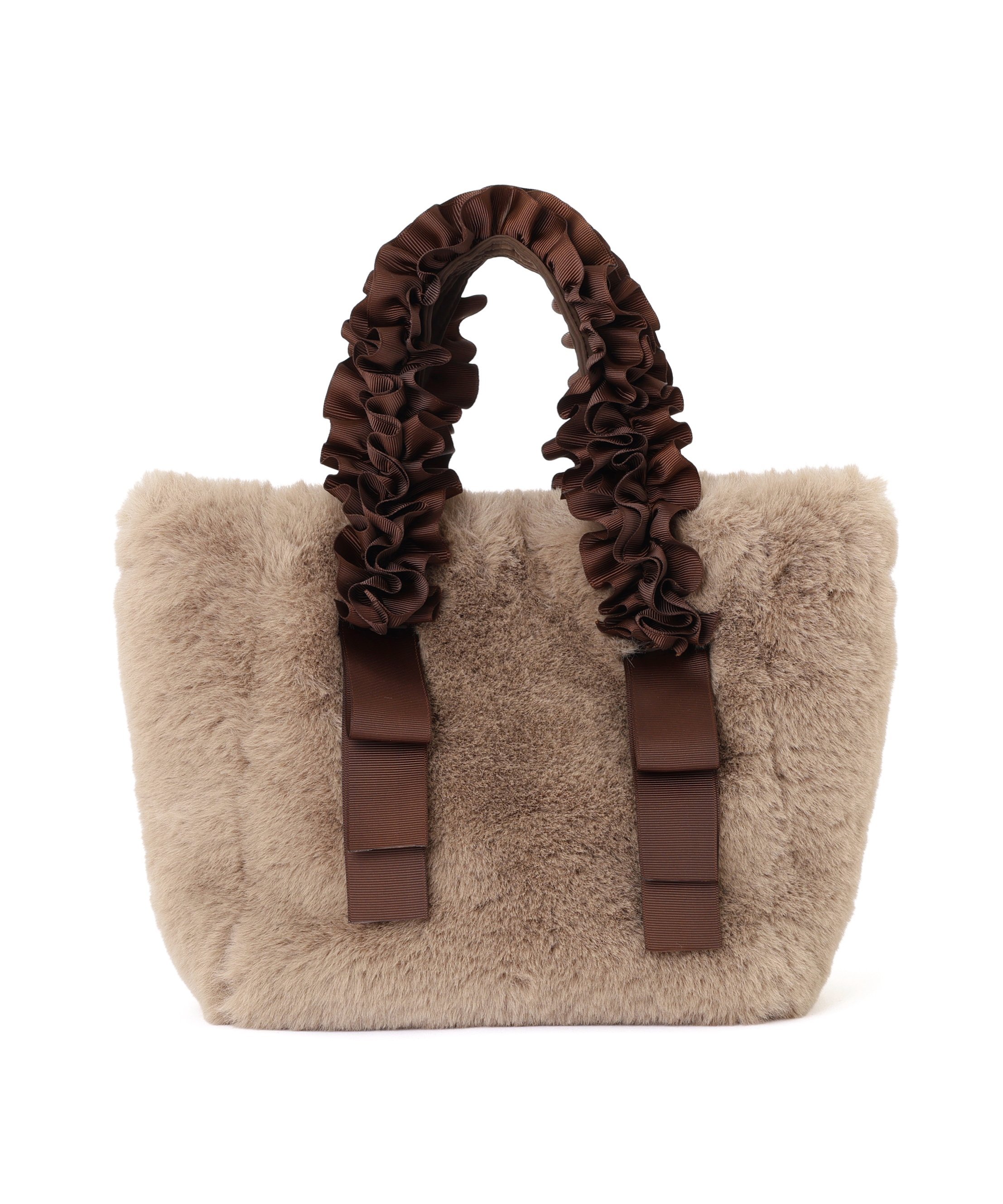 PROPORTION BODY DRESSING フリルハンドルフェイクファートートバッグ プロポーションボディドレッシン..