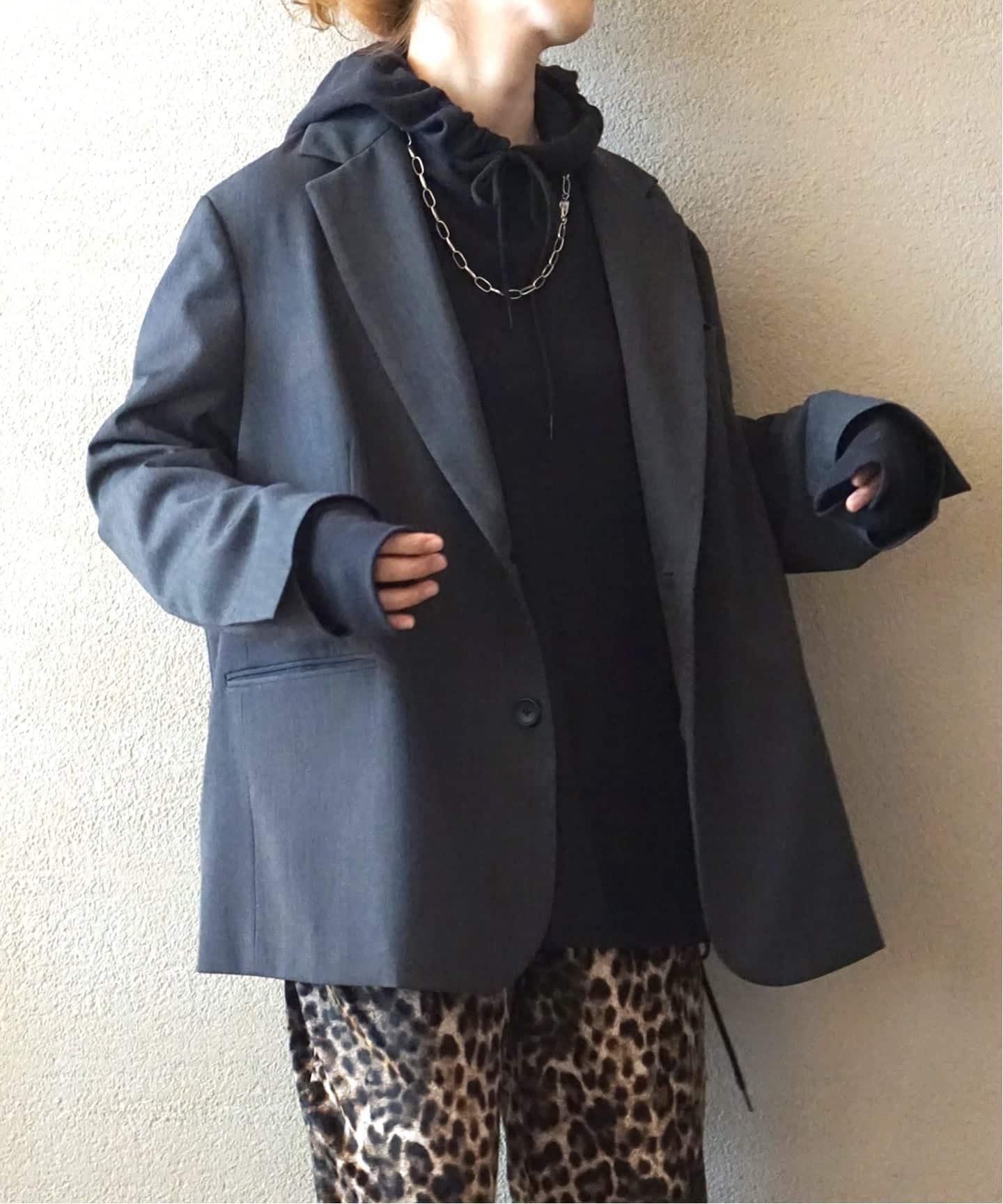 journal standard luxe TWツイル ジャケット ジャーナルスタンダード ラックス ジャケット・アウター テーラードジャケット・ブレザー グレー ブラウン【送料無料】のサムネイル