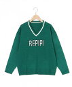 【SALE/28%OFF】repipi armario repipi armario/(K)ルーズカラーセーター ニッキー トップス ニット グリーン ネイビー...