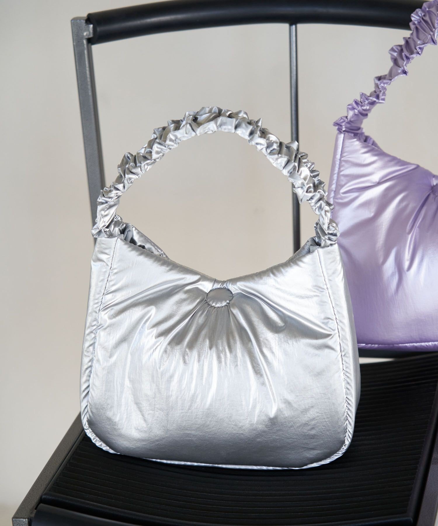 【SALE／50%OFF】ROPE' PICNIC PASSAGE メタリックミニラウンドワンショルダーバッグ ロペピクニック バッグ ショルダーバッグ パープル シルバー stylife-14386417 Rakuten Fashion サンプル画像3