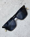 Fun&Daily F&D:Flat Boston Glasses ファンアンドデイリー ファッション雑貨 サングラス ブラック