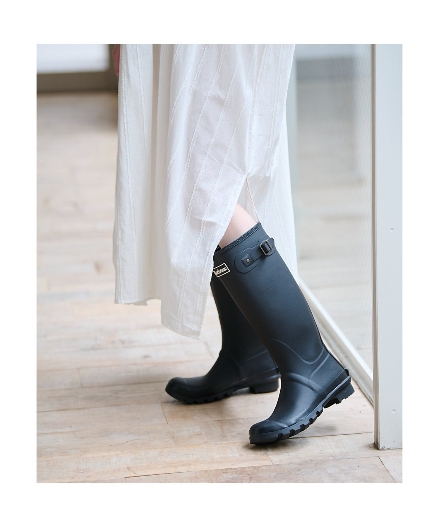 Rouge vif la cle 【Barbour/バブアー】レインロングブーツ/シーズンレス/梅雨/ロングブーツ ルージュ・ヴィフ ラクレ シューズ・靴 レインシューズ・ブーツ ブラック【送料無料】