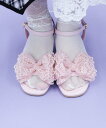 axes femme POETIQUE レースリボンサンダル アクシーズファム シューズ・靴 サンダル ホワイト ピンク【送料無料】
