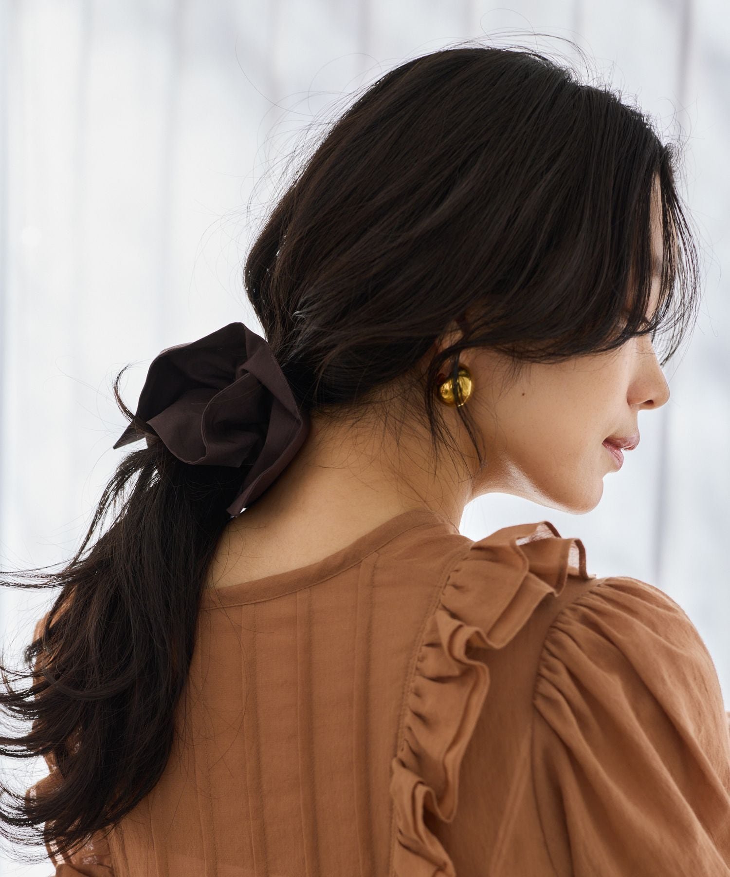 BARNYARDSTORM タイプライターシュシュ バンヤードストーム ヘアアクセサリー ヘアゴム イエロー ブラウン ブラック