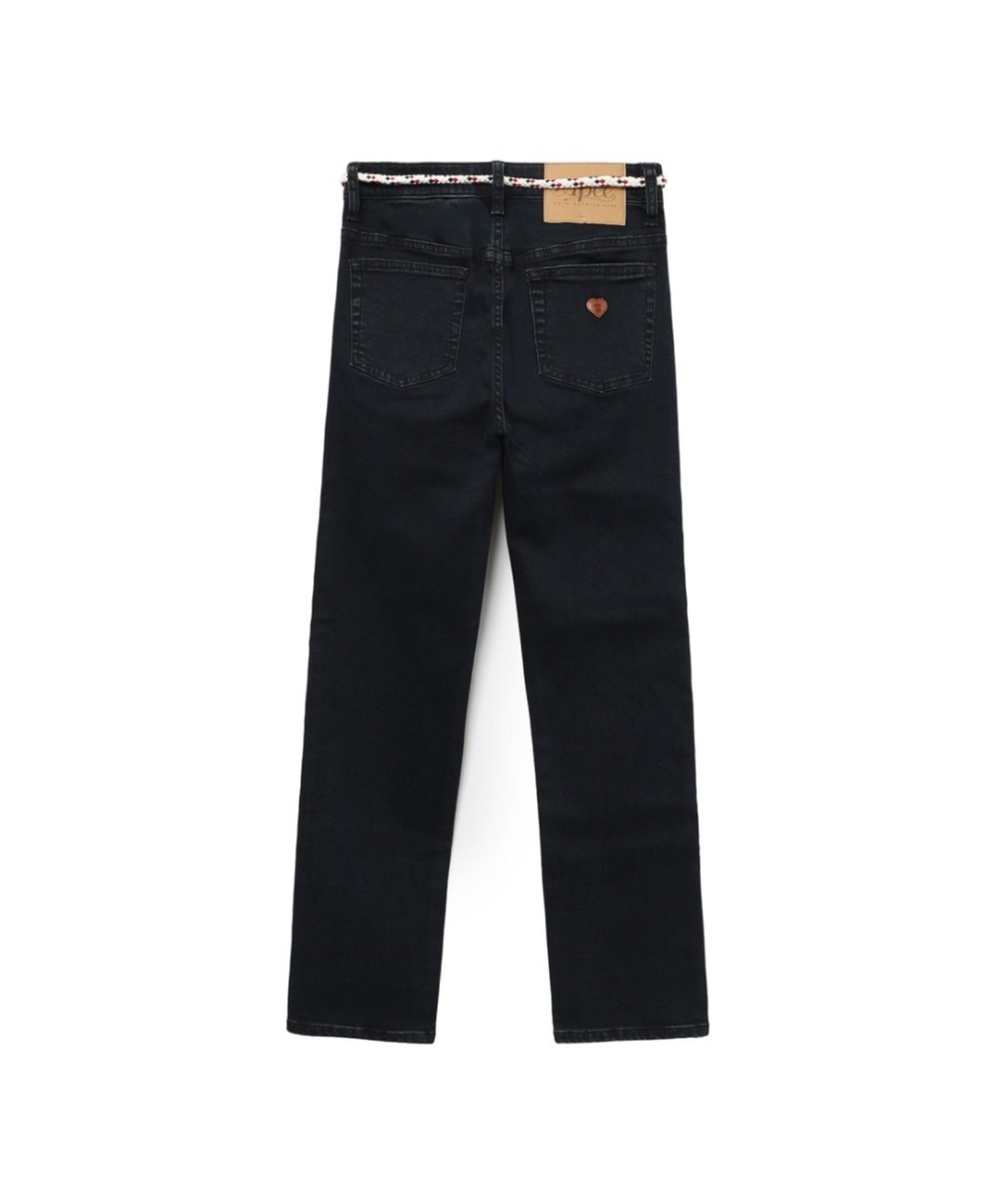HEART PU BADGE SKINNY JEANS #2 ア ベイシング エイプ パンツ ジーンズ・デニムパンツ グレー