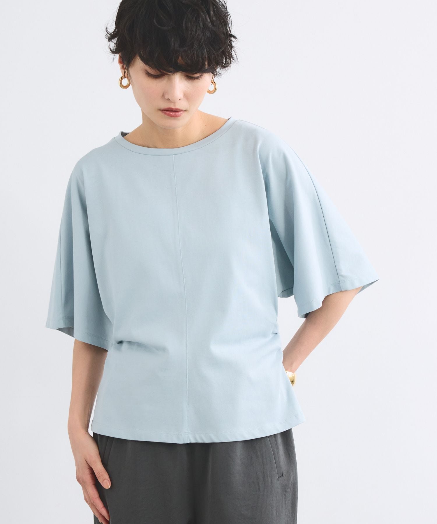 【SALE／40%OFF】BARNYARDSTORM GIZAセンターシームT【WEB限定カラー / 汗染み軽減】 バンヤードストーム トップス カットソー・Tシャツ ブラウン ホワイト グリーン【送料無料】