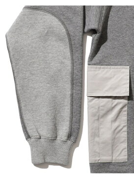 【SALE/50%OFF】BEAMS MEN BEAMS / ミリタリー クルーネック スウェット ビームス メン カットソー スウェット グレー カーキ【送料無料】