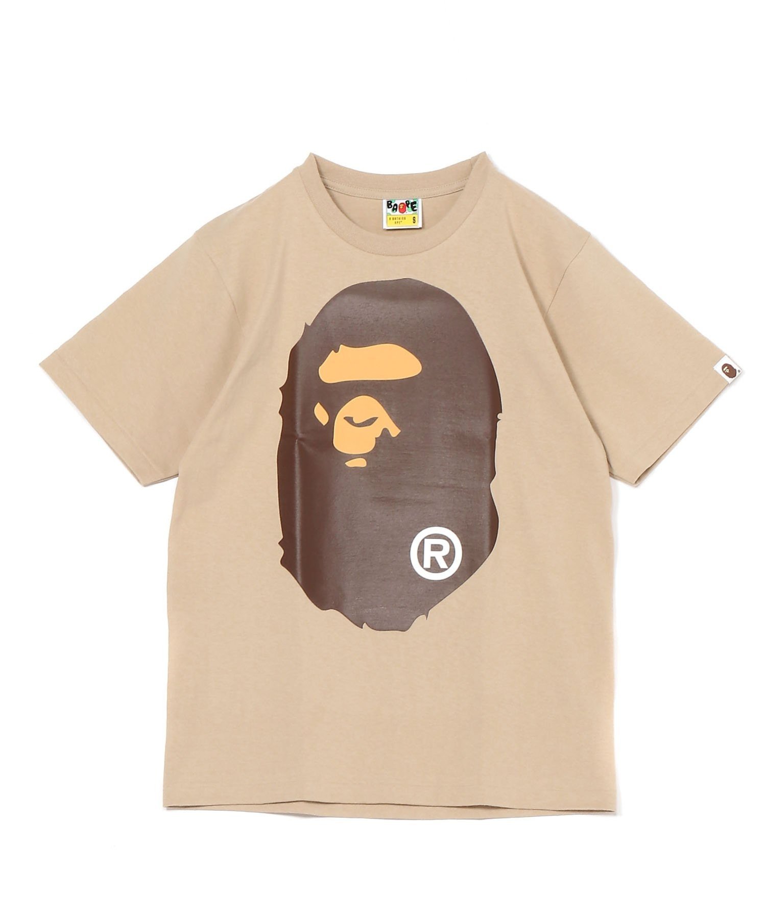 A BATHING APE BIG APE HEAD TEE ア ベイシング エイプ トップス カットソー Tシャツ ベージュ ブラック ブルー ブラウン オレンジ ホワイト【送料無料】