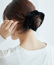 【SALE/50%OFF】ROPE' PICNIC PASSAGE スタッズベロアシュシュ ロペピクニック ヘアアクセサリー ヘアゴム グリーン ブラック