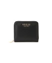 GUESS (W)LAUREL Slg Small Zip Around ゲス 財布・ポーチ・ケース 財布 ブラック ピンク【送料無料】